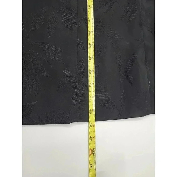 Vintage Talbots Maxi Dress Women's 16 New with Tags Black Floral Print Y2K 90's - Picture 8 of 8